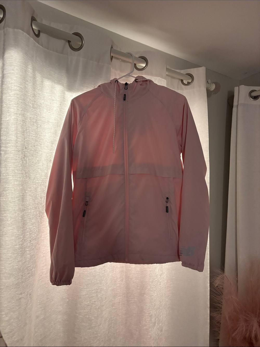 New Balance Pink Hooded Utility Jacket
